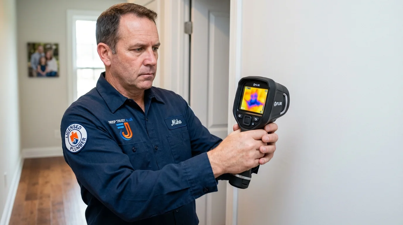 Thermal imaging leak detection by Johns Plumbing LLC in Edgar